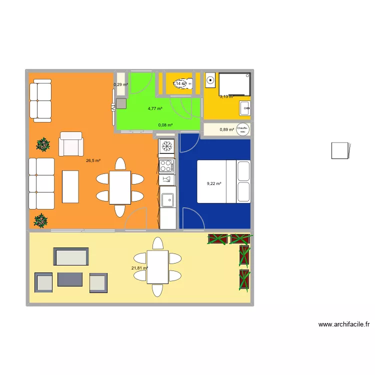 Sete modif entrée. Plan de 9 et 68 m² Sete modif entrée. Plan de 9 et 68 m²