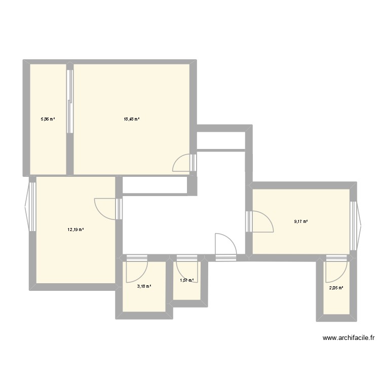 Appart. Plan de 0 pièce et 0 m2