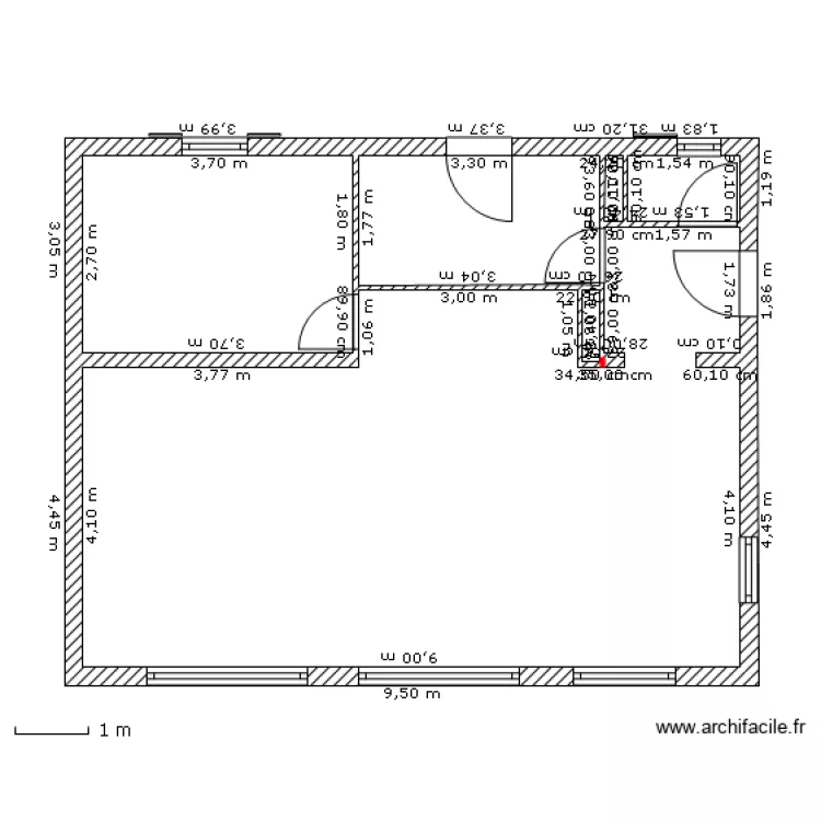 maison-rdc. Plan de 