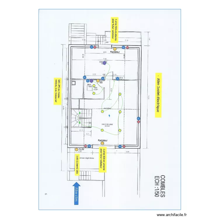 Chauzy. Plan de Chauzy. Plan de