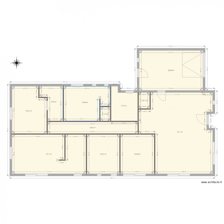 Maison Richerenches cloisons 2. Plan de 0 pièce et 0 m2