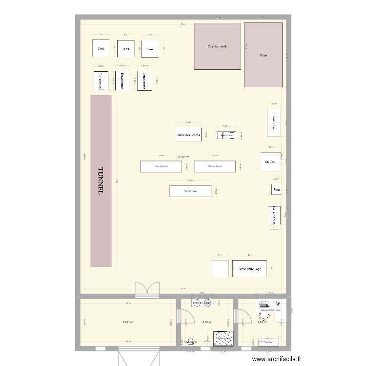 Chocolaterie . Plan de 0 pièce et 0 m2
