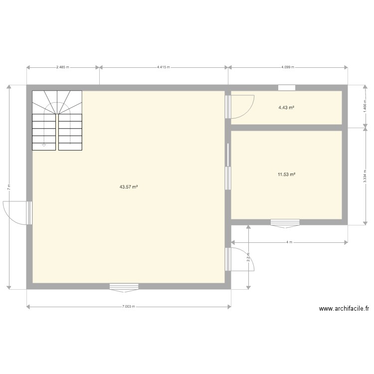 3ème plan. Plan de 0 pièce et 0 m2