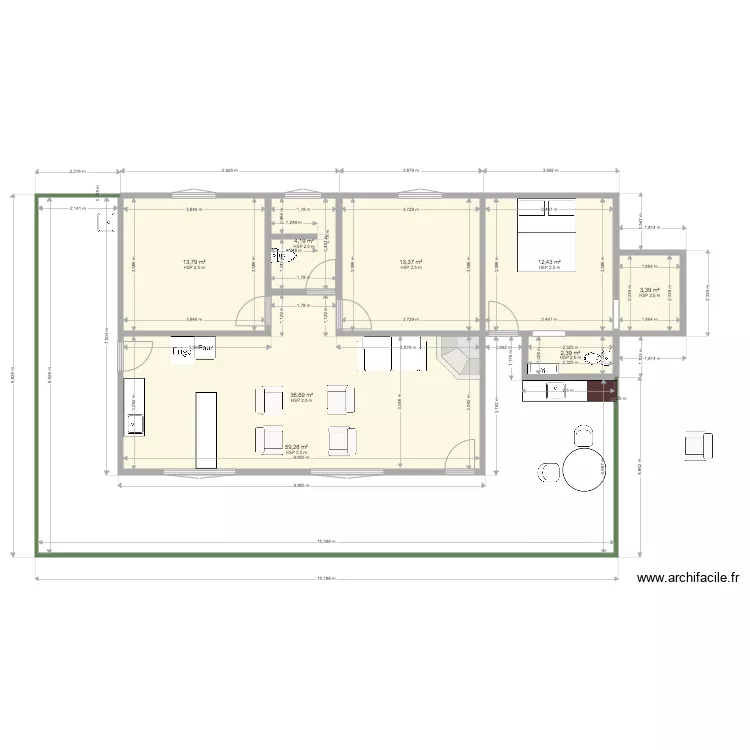 ponteamarela. Plan de 