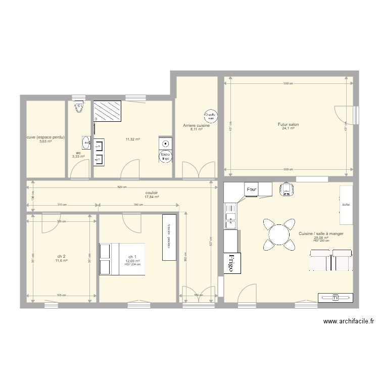 maison A 2. Plan de 0 pièce et 0 m2