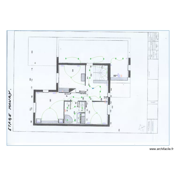 Maury Etage. Plan de Maury Etage. Plan de