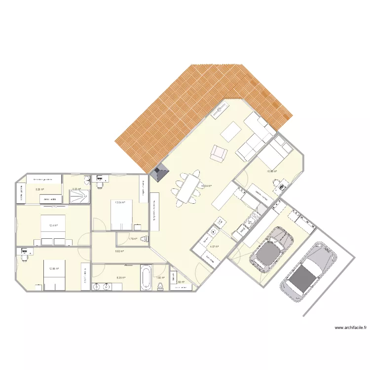 plan135m2. Plan de plan135m2. Plan de