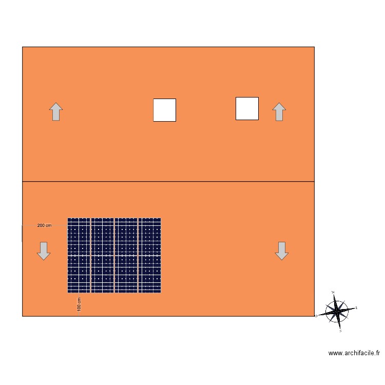 toitures panneaux. Plan de 0 pièce et 0 m2