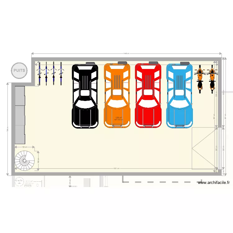 GARAGE ENTREE EN HAUT SOUS CUISINE. Plan de GARAGE ENTREE EN HAUT SOUS CUISINE. Plan de