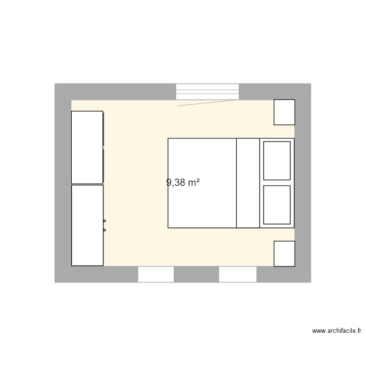 chambre. Plan de 0 pièce et 0 m2