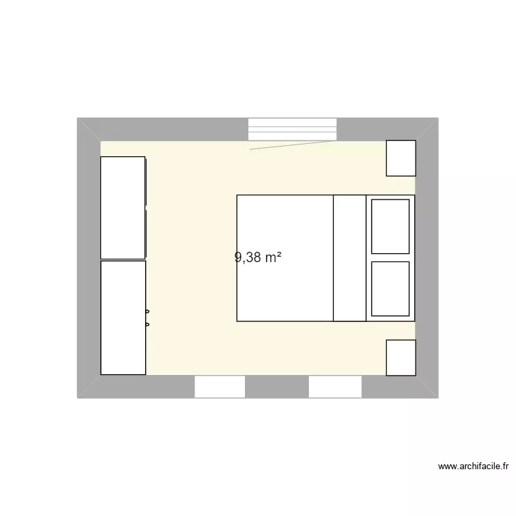 chambre. Plan de 