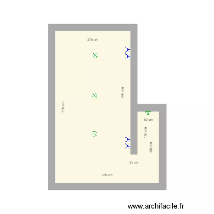 Cave &eacute;lectricit&eacute;. Plan de 
