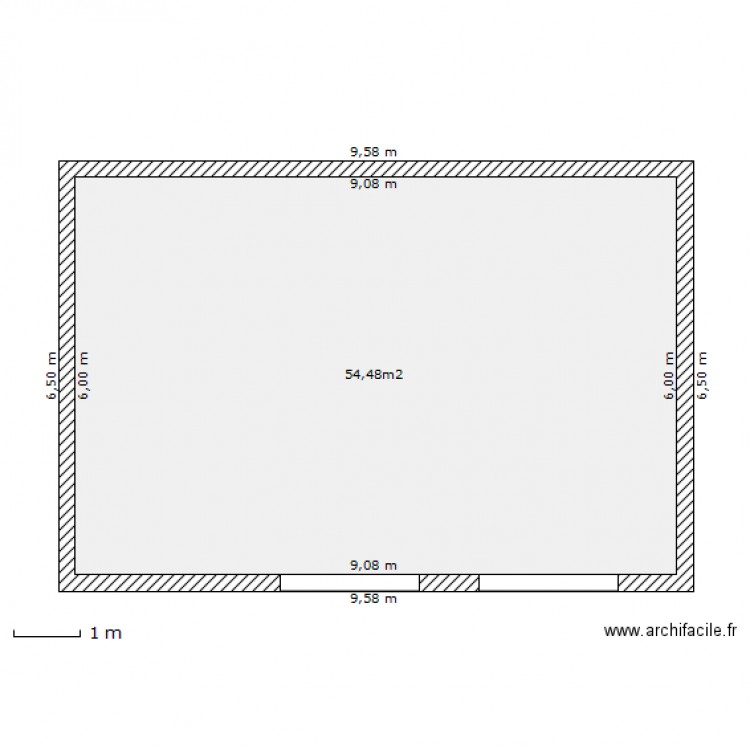 Garage double. Plan de 0 pièce et 0 m2