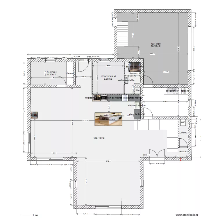 rdc plancher chauffant 1. Plan de rdc plancher chauffant 1. Plan de