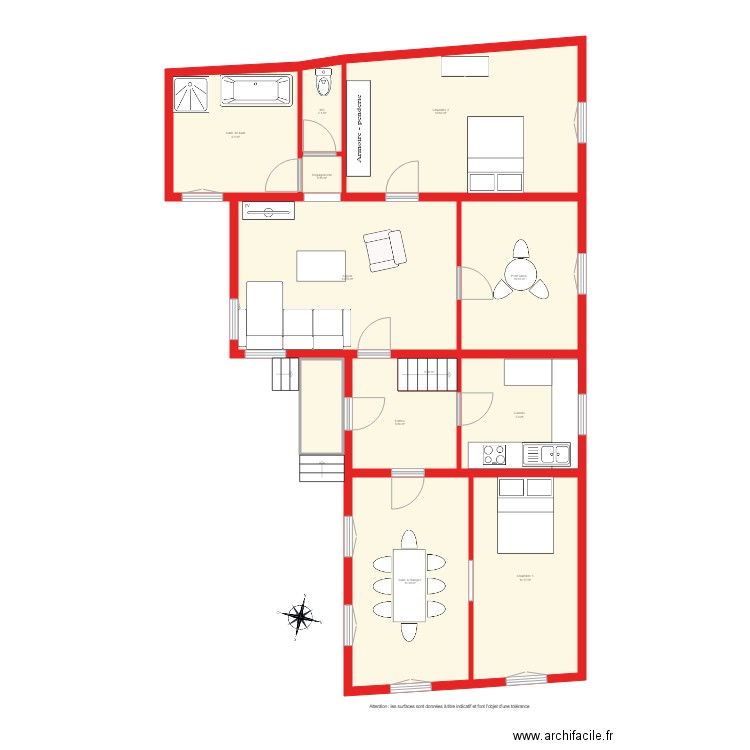 BI 1814 rdc non côté. Plan de 0 pièce et 0 m2