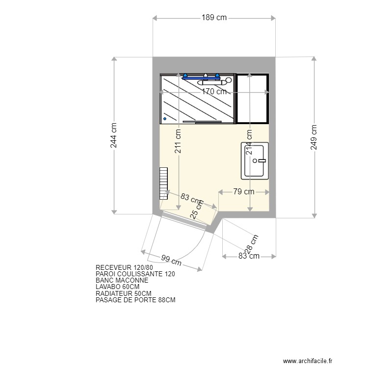 PLAN AZZI APRES. Plan de 0 pièce et 0 m2