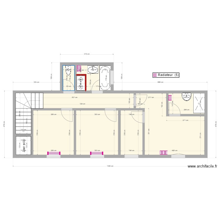 Maison 1er plomberie. Plan de 0 pièce et 0 m2