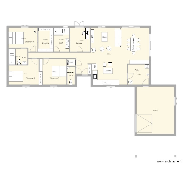 maison arboubou. Plan de 0 pièce et 0 m2