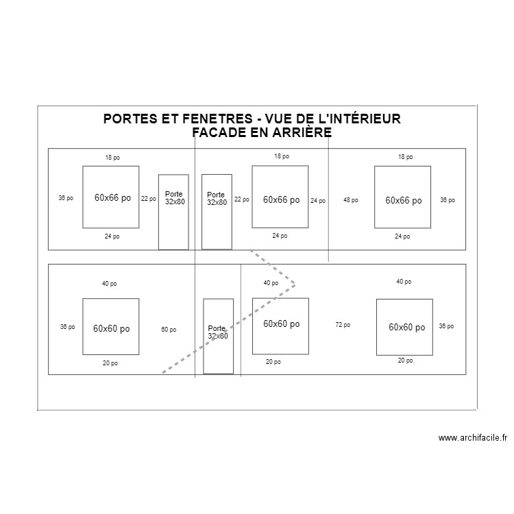 facades arriere1320. Plan de 0 pièce et 0 m2