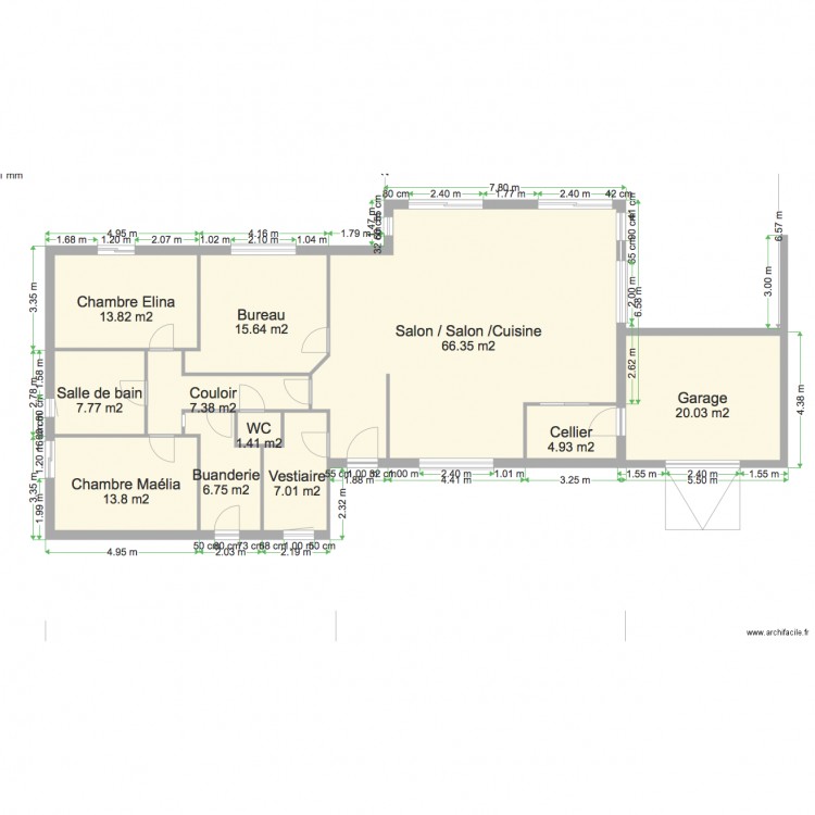 MAISON RDC. Plan de 0 pièce et 0 m2