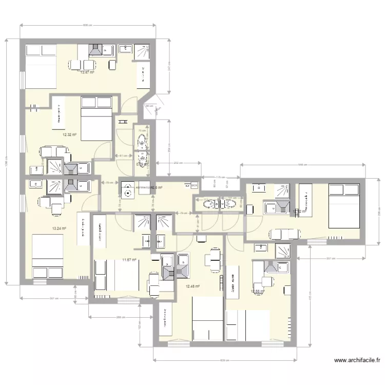 7 Studios V4. Plan de 