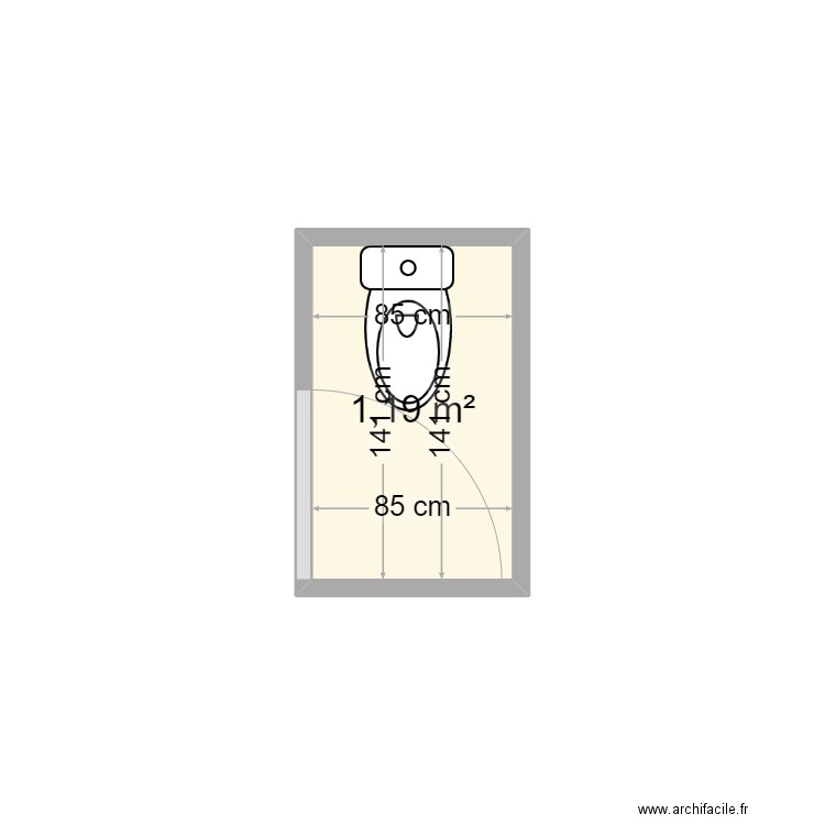 PLAN WC. Plan de 0 pièce et 0 m2