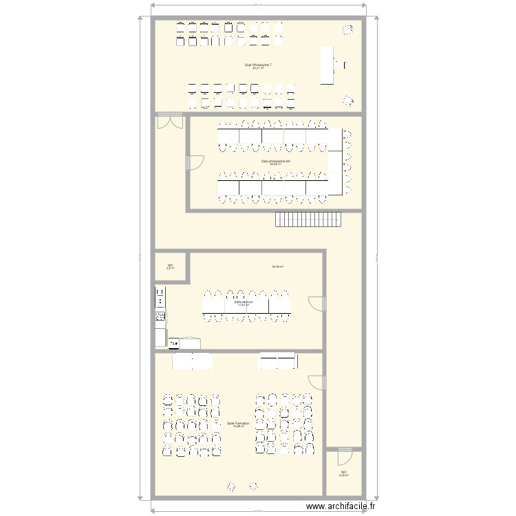 MSS Plan étage. Plan de 7 pièces et 298 m2