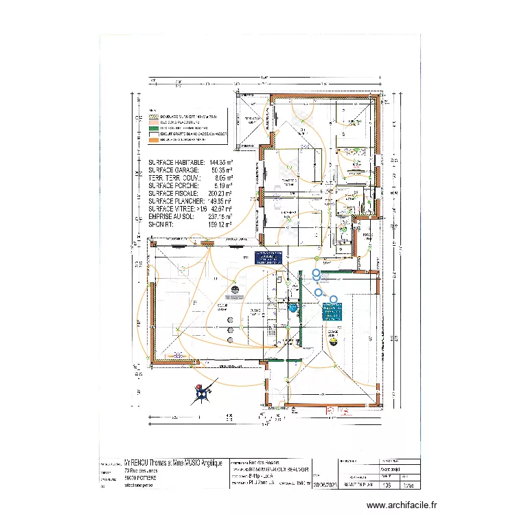 RENOU THOMAS. Plan de 