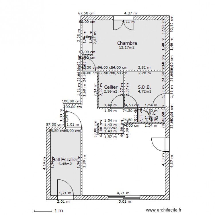 Etage Saint Sever. Plan de 0 pièce et 0 m2