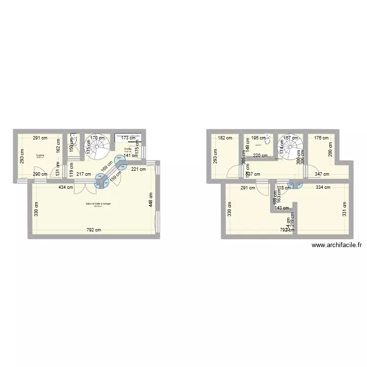 RDC Maison TAM. Plan de 