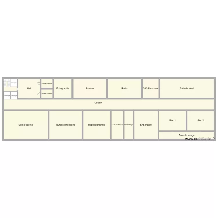 N-1. Plan de 18 Pièces et 1316 m² N-1. Plan de 18 Pièces et 1316 m²