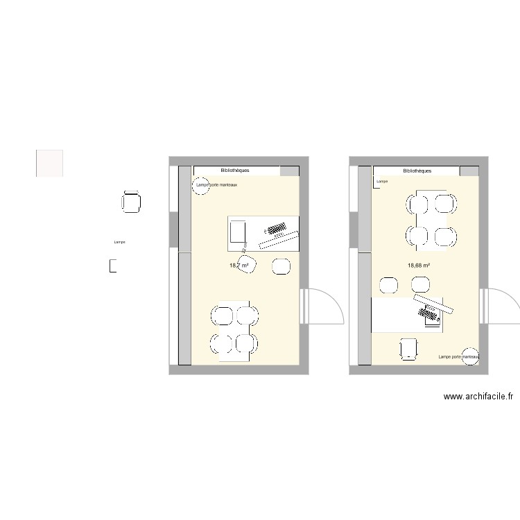 Bureau. Plan de 0 pièce et 0 m2