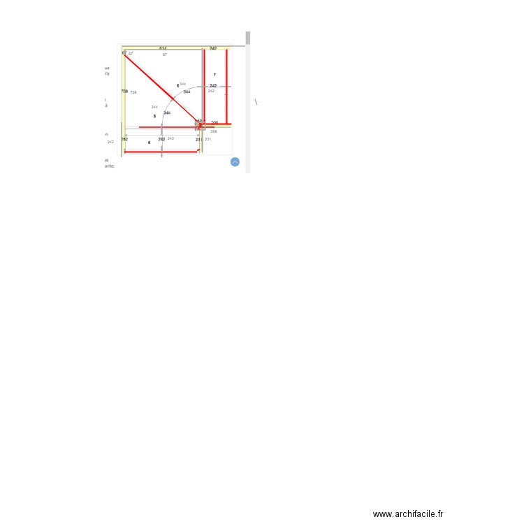 Escaliers un quard. Plan de 0 pièce et 0 m2