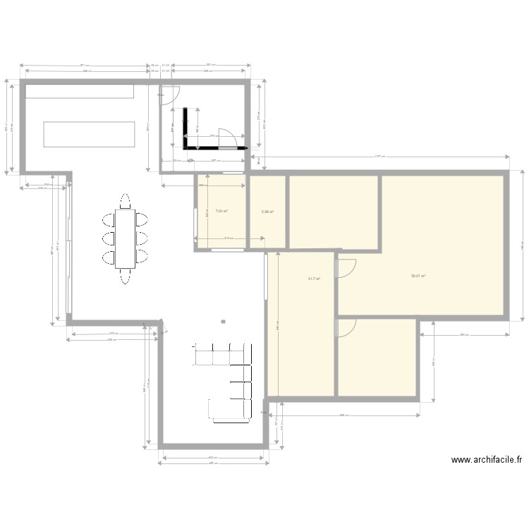 Extension RDC. Plan de 0 pièce et 0 m2