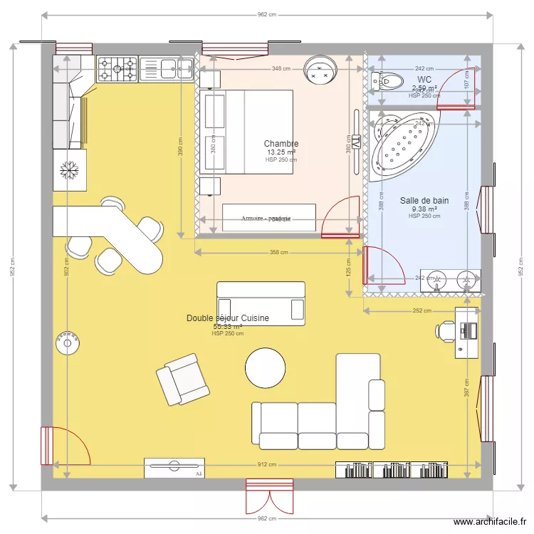 PROJET COCON 2 STE MARIE. Plan de 