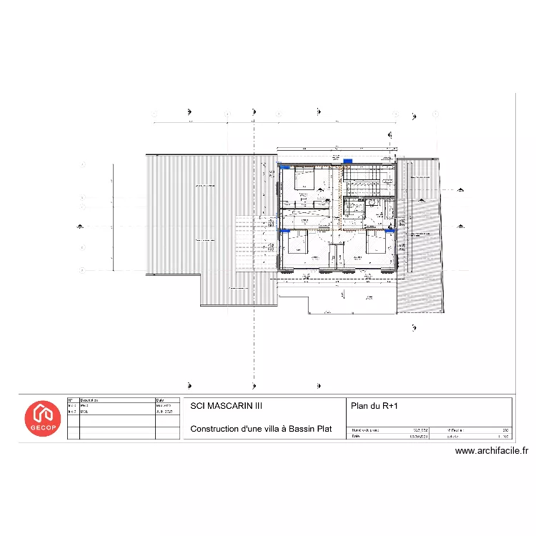 Villa Macarin 3 R+1. Plan de 