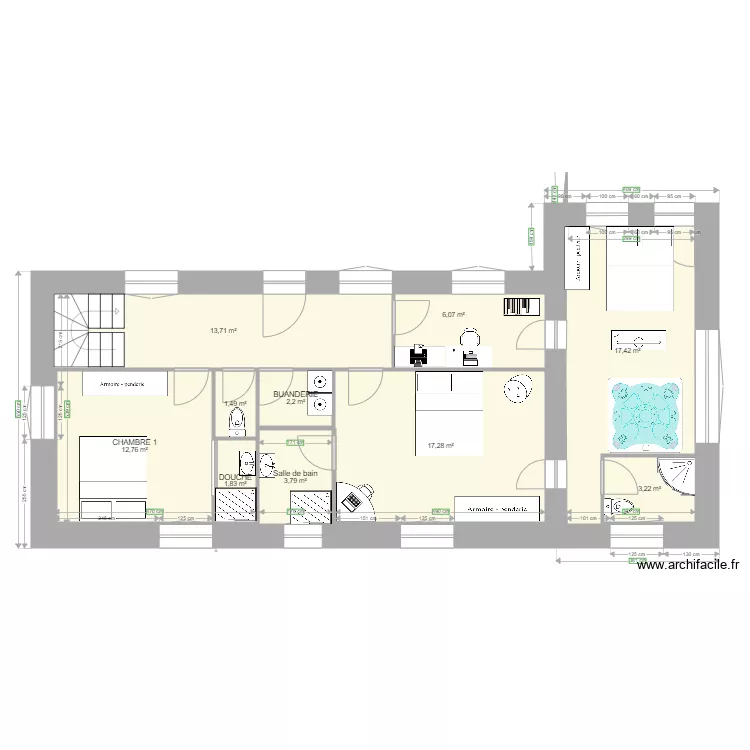 Habitation DELPHINE 2. Plan de 