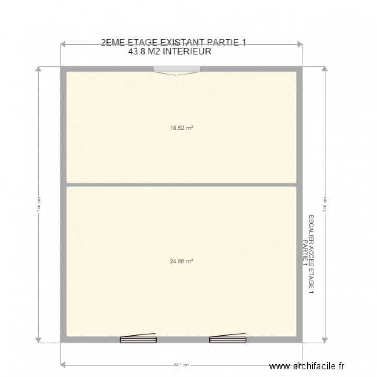 2EME ETAGE PARTIE 20. Plan de 0 pièce et 0 m2