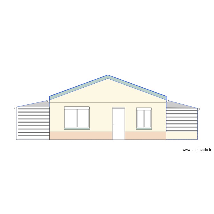 FACADE Sud Est. Plan de 0 pièce et 0 m2