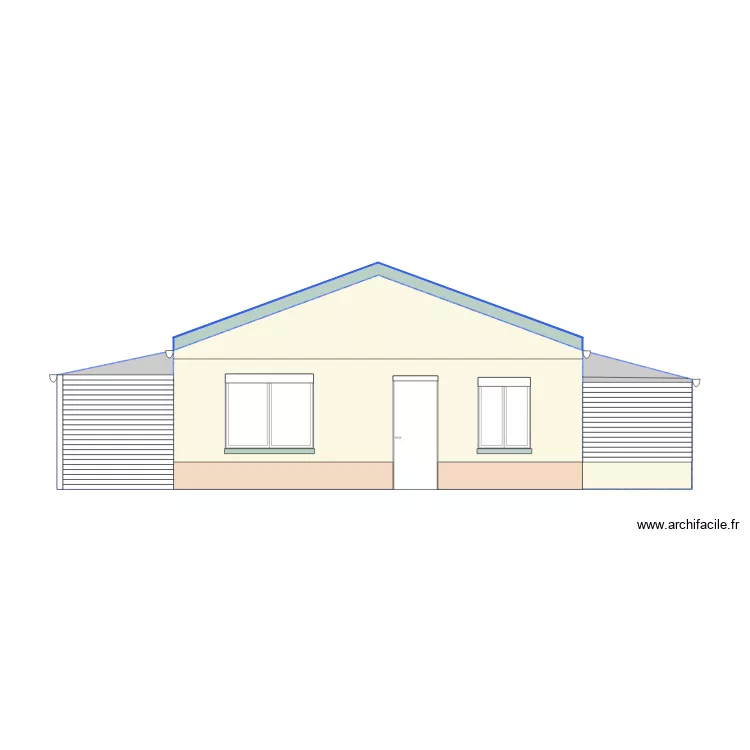 FACADE Sud Est. Plan de 