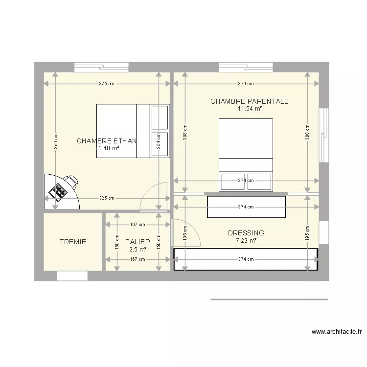 etage. Plan de 