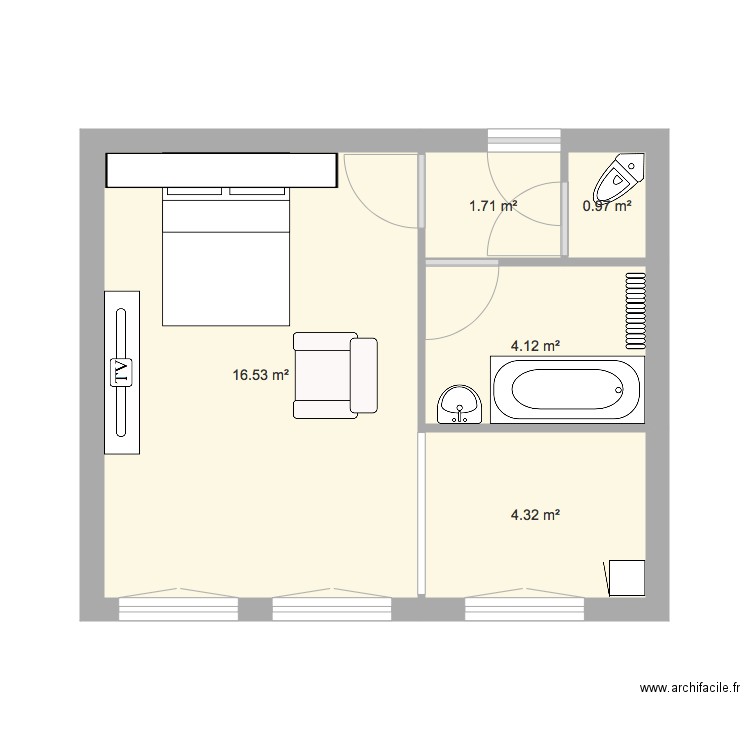Appartement Laon. Plan de 0 pièce et 0 m2