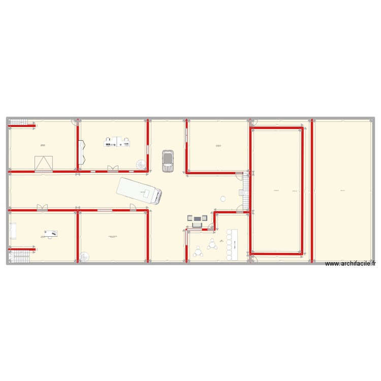 cqb. Plan de 10 pièces et 934 m2