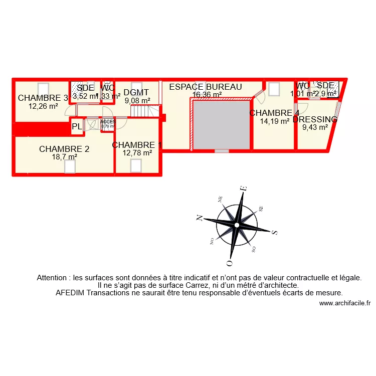 BI 11326 ETAGE . Plan de BI 11326 ETAGE . Plan de