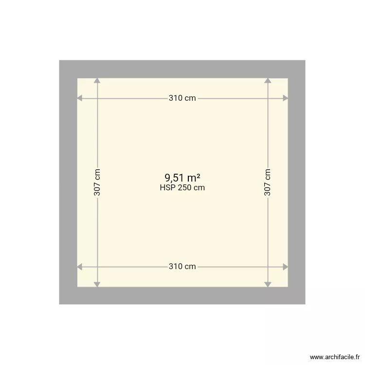 Cabane au Chatelet. Plan de 
