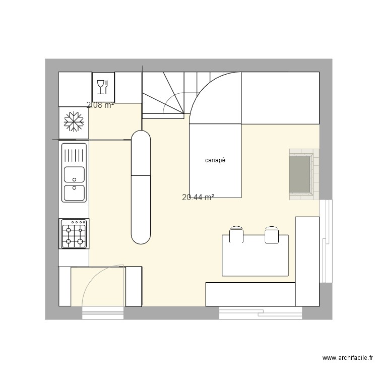 bichette. Plan de 0 pièce et 0 m2