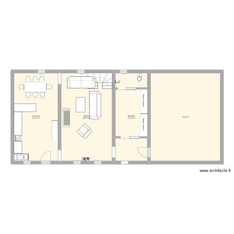 maison. Plan de 0 pièce et 0 m2