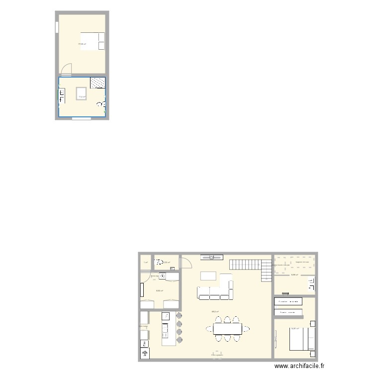 Etage. Plan de 0 pièce et 0 m2
