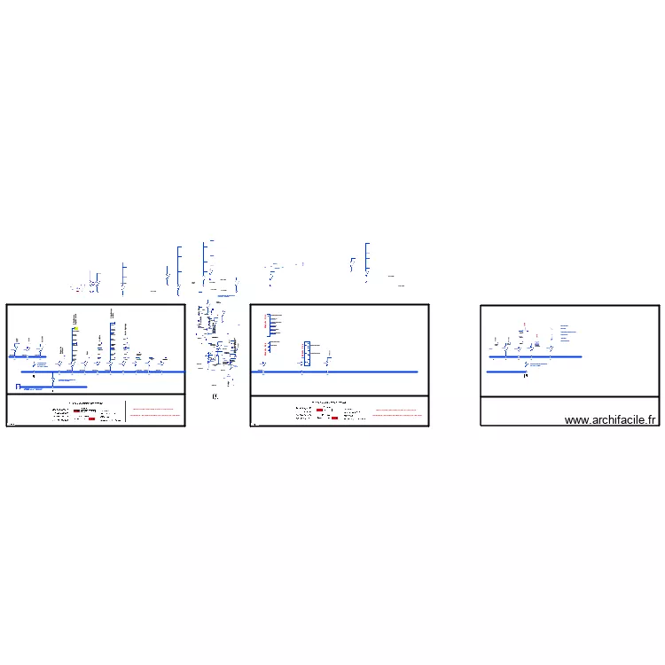 Trairie Unifilaire . Plan de 