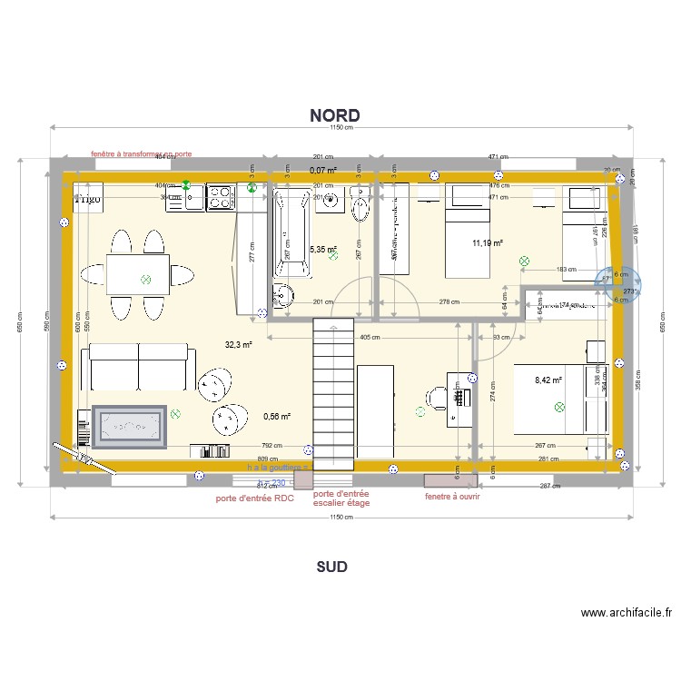 Ecurie RDC Pinceloup Option7. Plan de 0 pièce et 0 m2